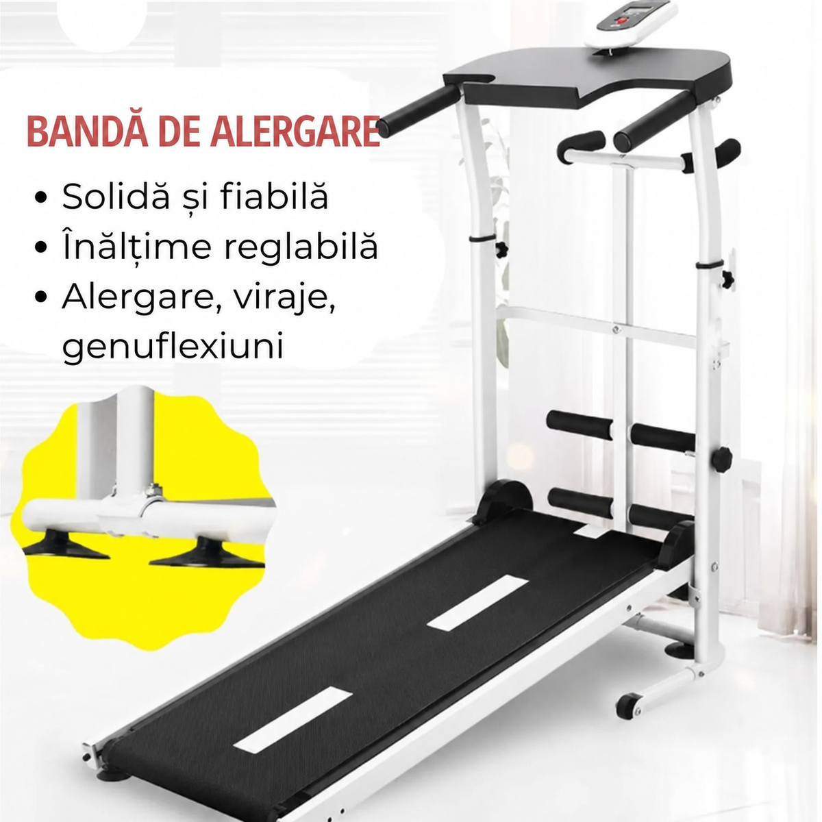 Bandă de alergat mecanică multifuncțională pentru acasă (92600001)