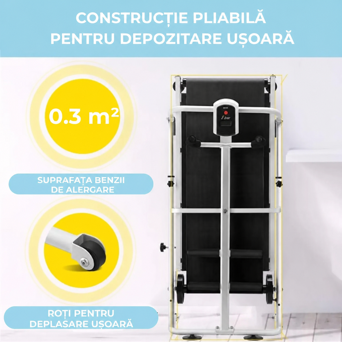 Bandă de alergat mecanică multifuncțională pentru acasă (92600001)
