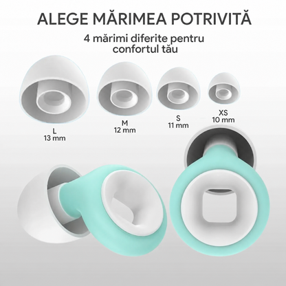 Dopuri de urechi confortabile 99 Sheep pentru dormit, muncă și călătorii – albe și verzi (92960002)