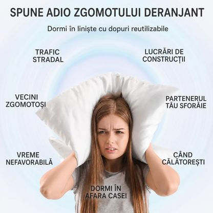 Dopuri de urechi confortabile 99 Sheep pentru dormit, muncă și călătorii – albe și verzi (92960002)