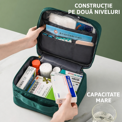 Trusă portabilă organizatoare pentru medicamente și prim ajutor (94390003)