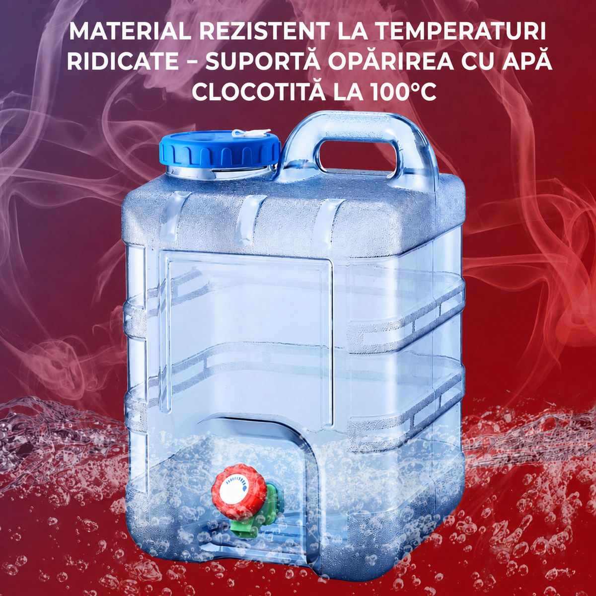 Recipient portabil pentru apă cu robinet 10 l (94470001)