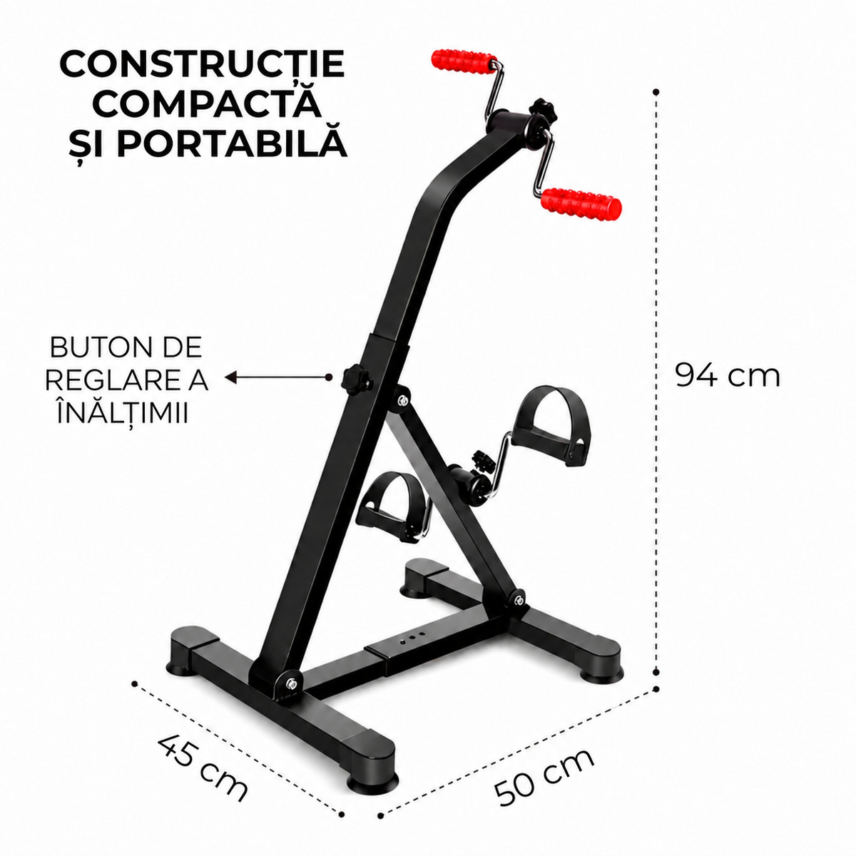 Bicicletă de reabilitare pentru exerciții ale mâinilor și picioarelor Dual Bike (94670001)