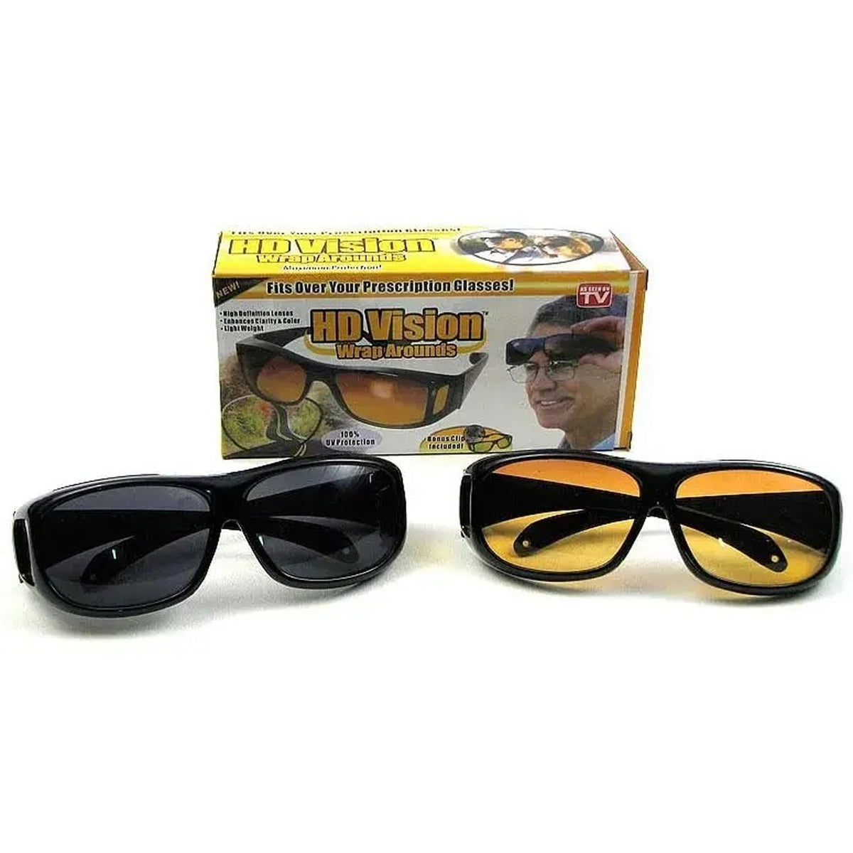 Ochelari pentru șoferi HD Vision 2 perechi Zi + Noapte antireflex (85940001)