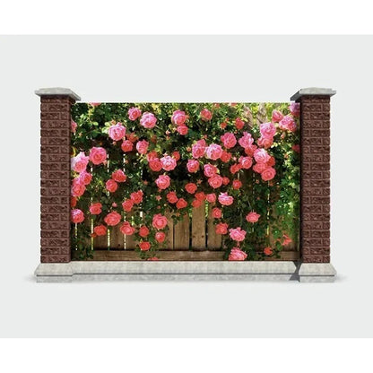 Fototapet exterior pentru grădină, model Trandafiri (82780001)