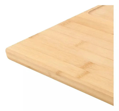 Placă de bambus pentru servirea brânzeturilor și a mezelurilor cu cuțite - set elegant (91720001)
