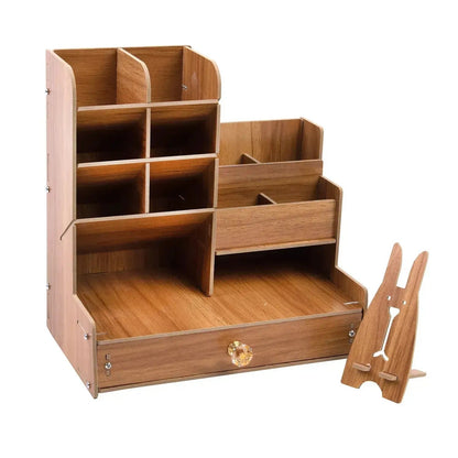 Organizator de birou mare din lemn pentru cărți (87550001)