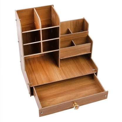 Organizator de birou mare din lemn pentru cărți (87550001)