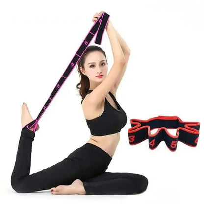 Bandă elastică roșie pentru fitness, yoga și Pilates (5729)