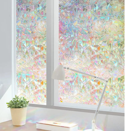 Sticker 3D Efect Curcubeu pentru Geam 45x100 cm (8150)
