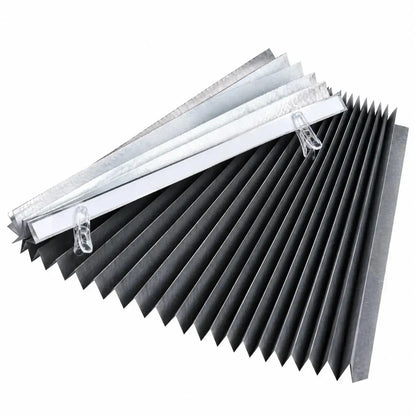 Jaluzele plisate pentru ferestre cu folie de protecție solară, grafit (89870002)
