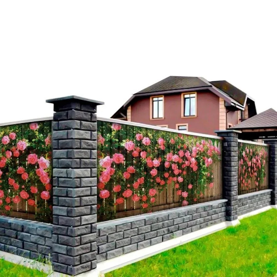 Fototapet exterior pentru grădină, model Trandafiri (82780001)