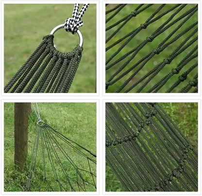 Hamac de grădină din nailon verde 220x100 cm (59950001)