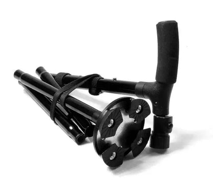 Baston Telescopic Pliabil cu Lanternă Reglabilă (C056)