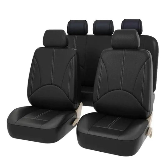 Huse Auto din Piele Eco Universale Negre (7155)