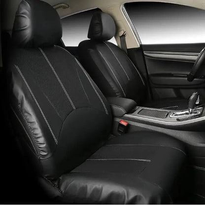 Huse Auto din Piele Eco Universale Negre (7155)