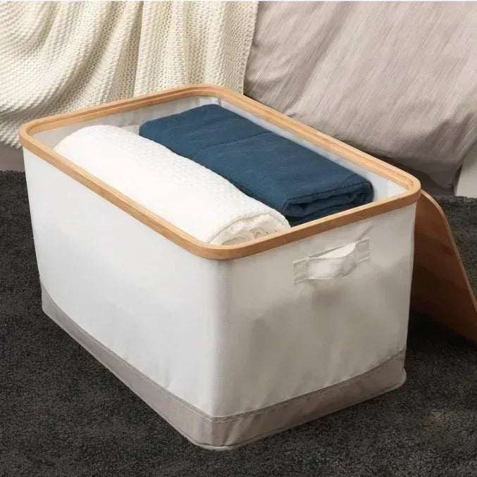 Coș de depozitare din bambus cu capac (91870001)