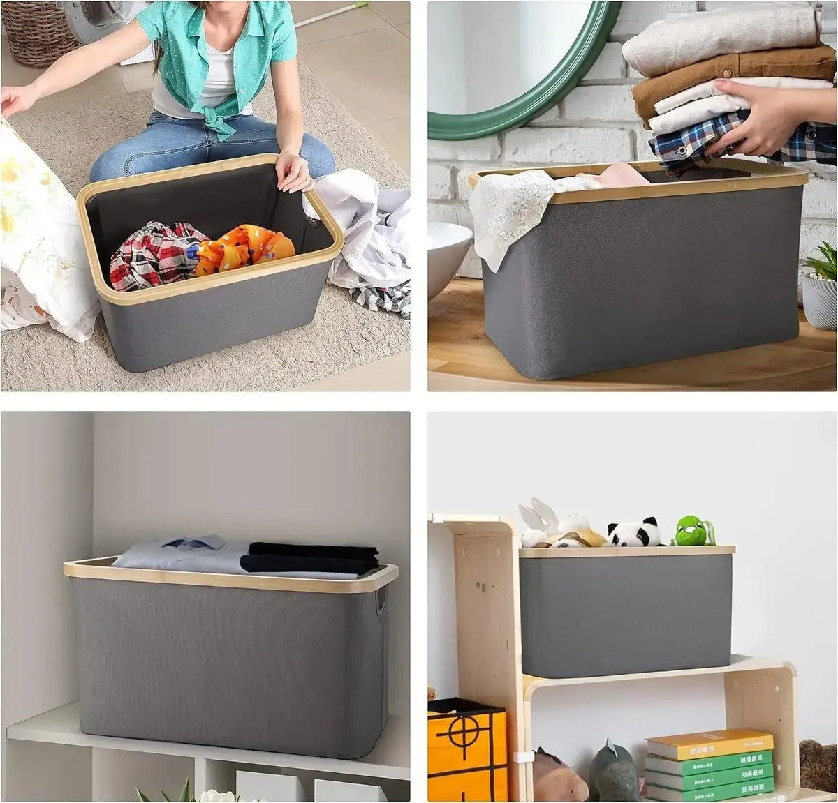 Coș de bambus stilat pentru mărunțișuri (91740001)