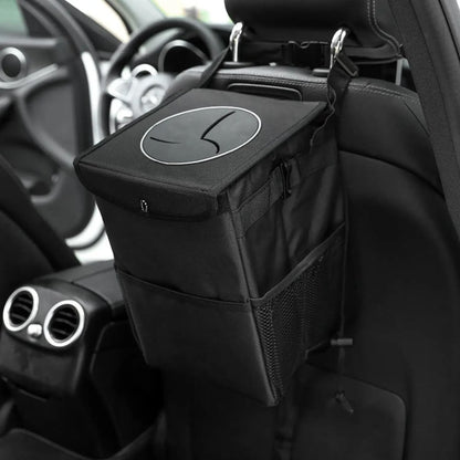Coș de Gunoi Auto Mini Negru (8293)