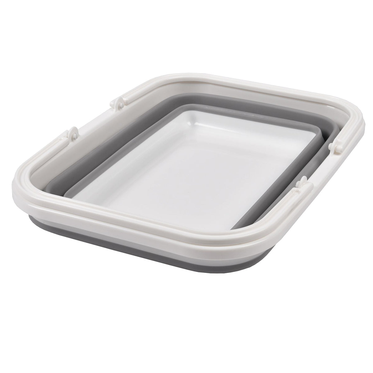 Coș de cumpărături pliabil din silicon cu mânere (8229)