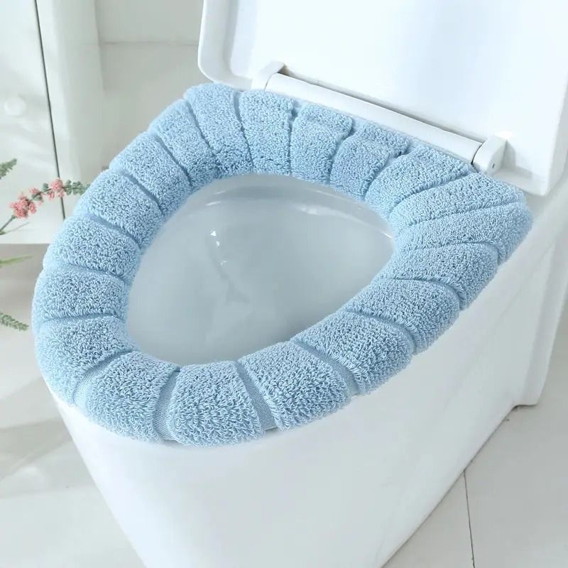 Covoraș pentru capacul WC moale albastru (58720002)