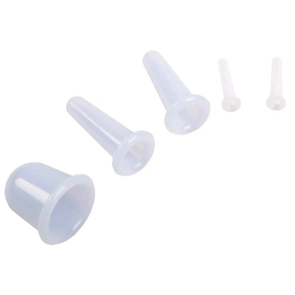 Ventuze chinezești din silicon pentru masaj, set 5 buc. (88740001)