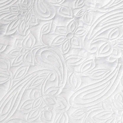 Cuvertură florală moale 240x260 cm, culoare crem (75740001)