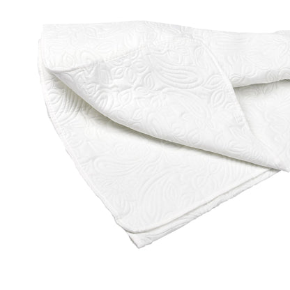 Cuvertură florală moale 240x260 cm, culoare crem (75740001)