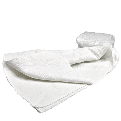 Cuvertură florală moale 240x260 cm, culoare crem (75740001)