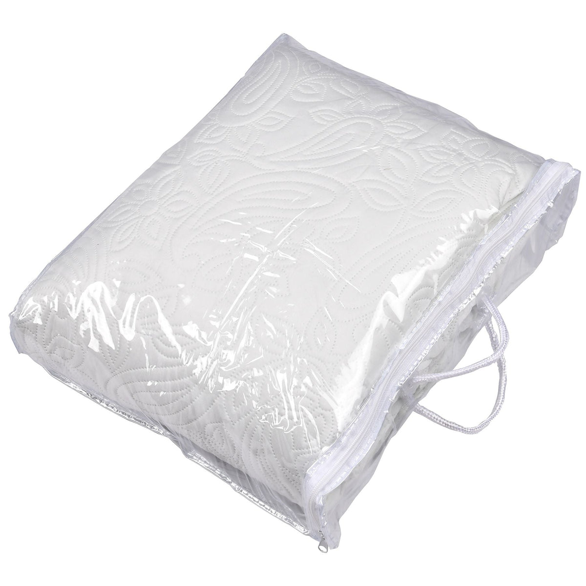 Cuvertură florală moale 240x260 cm, culoare crem (75740001)