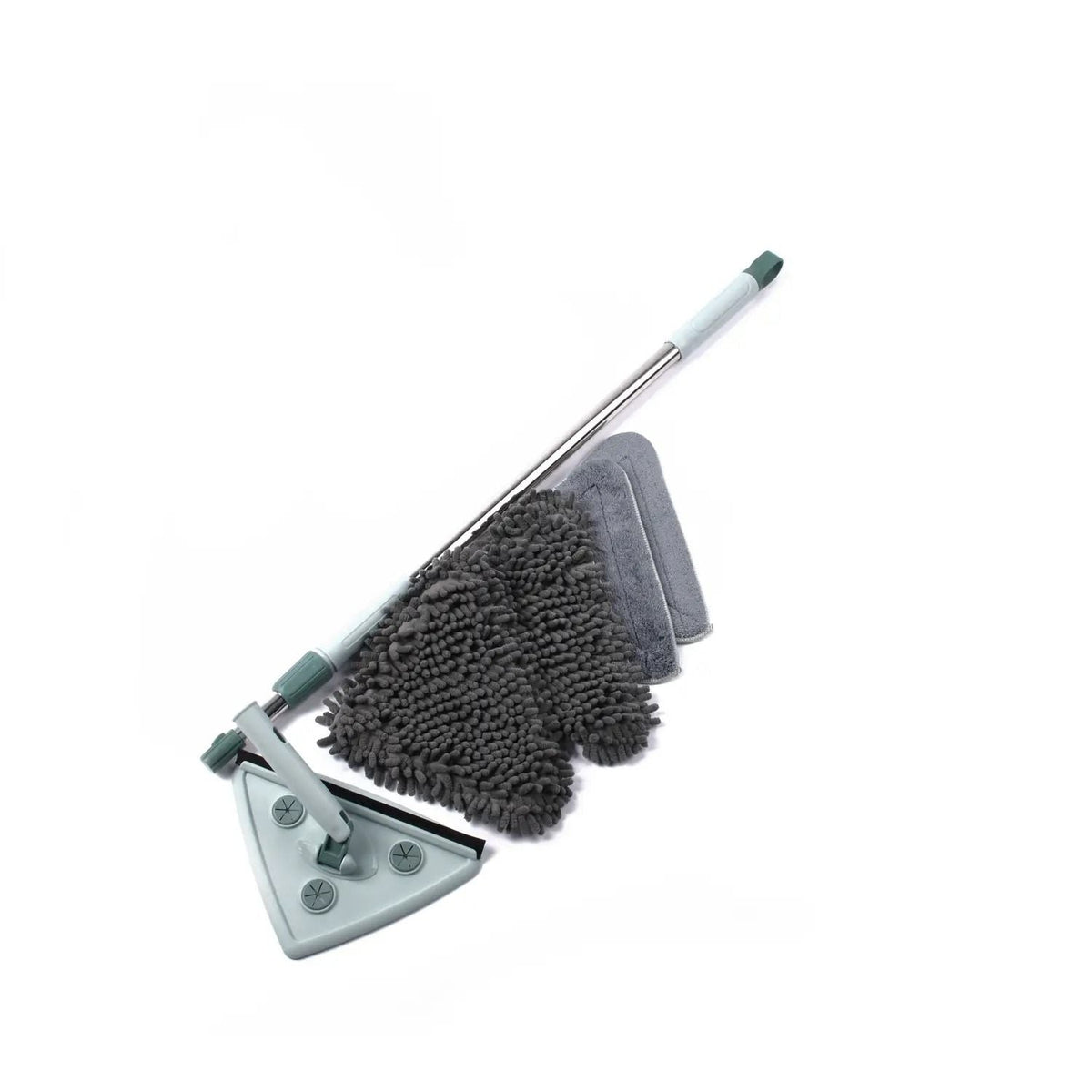 Mop Triunghiular 360° pentru Spălat Geamuri cu Reglaj 130 cm (8192)