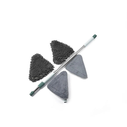 Mop Triunghiular 360° pentru Spălat Geamuri cu Reglaj 130 cm (8192)
