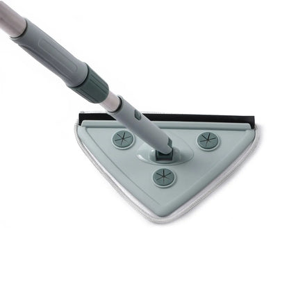 Mop Triunghiular 360° pentru Spălat Geamuri cu Reglaj 130 cm (8192)