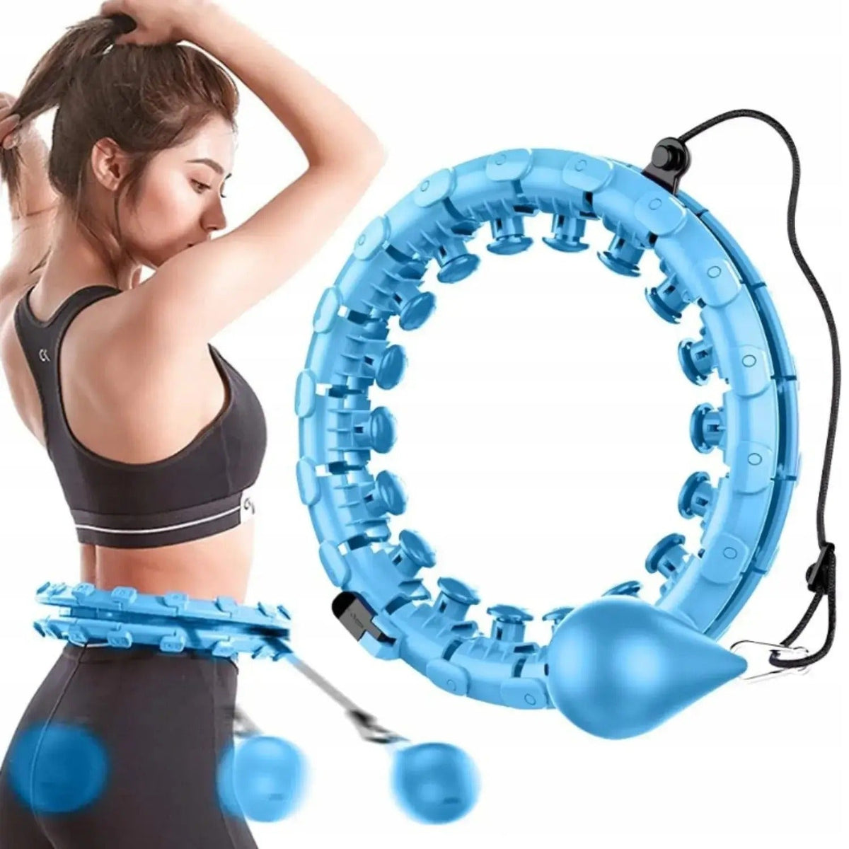 Hula Hoop cu greutate cu proeminențe (8659)