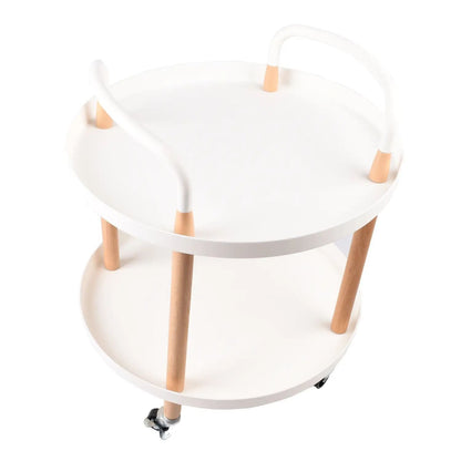 Măsuță-cărucior elegantă cu două niveluri (83640001)