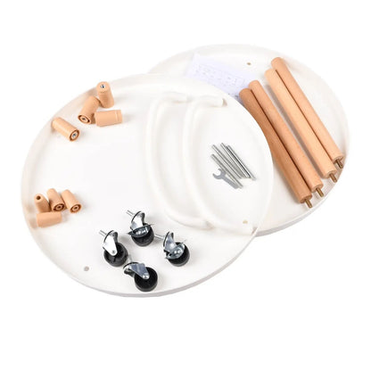 Măsuță-cărucior elegantă cu două niveluri (83640001)