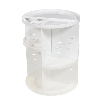 Organizator rotativ 360° pentru cosmetice, alb (71300001)