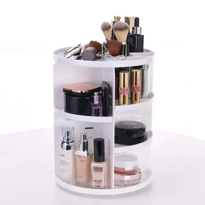 Organizator rotativ 360° pentru cosmetice, alb (71300001)