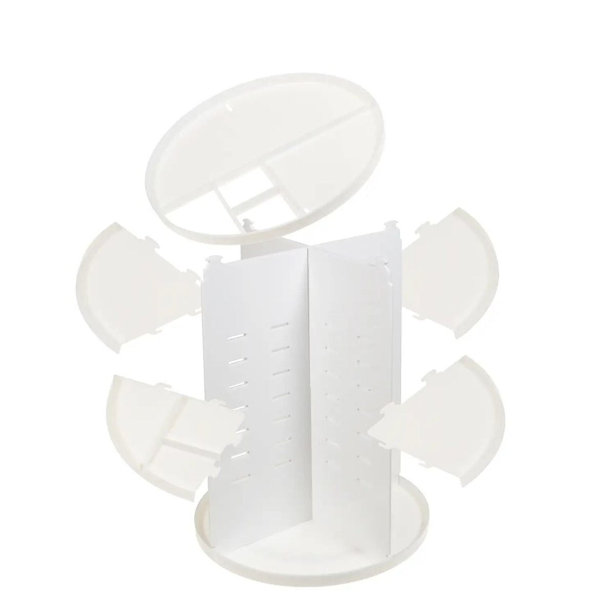 Organizator rotativ 360° pentru cosmetice, alb (71300001)