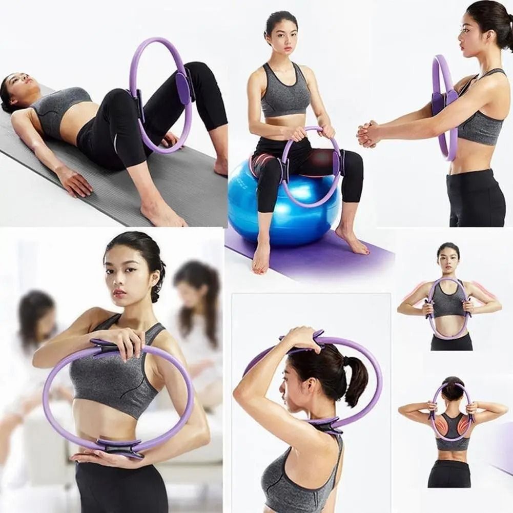 Inel pentru Pilates Izotonic Roz (5611)