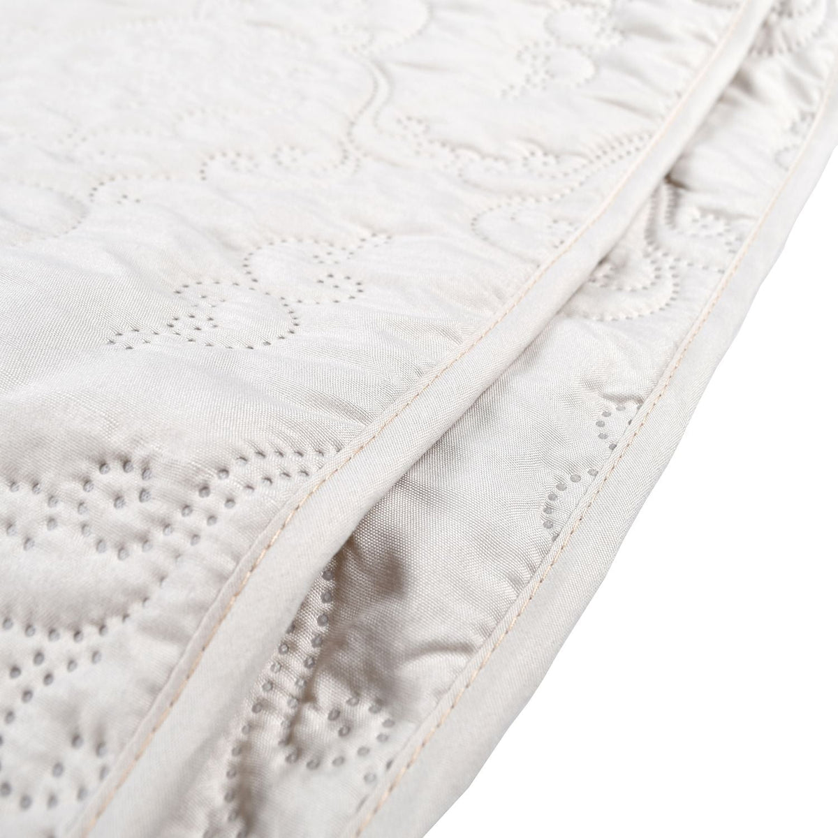 Cuvertură florală moale 240x260 cm, culoare crem (77290001)