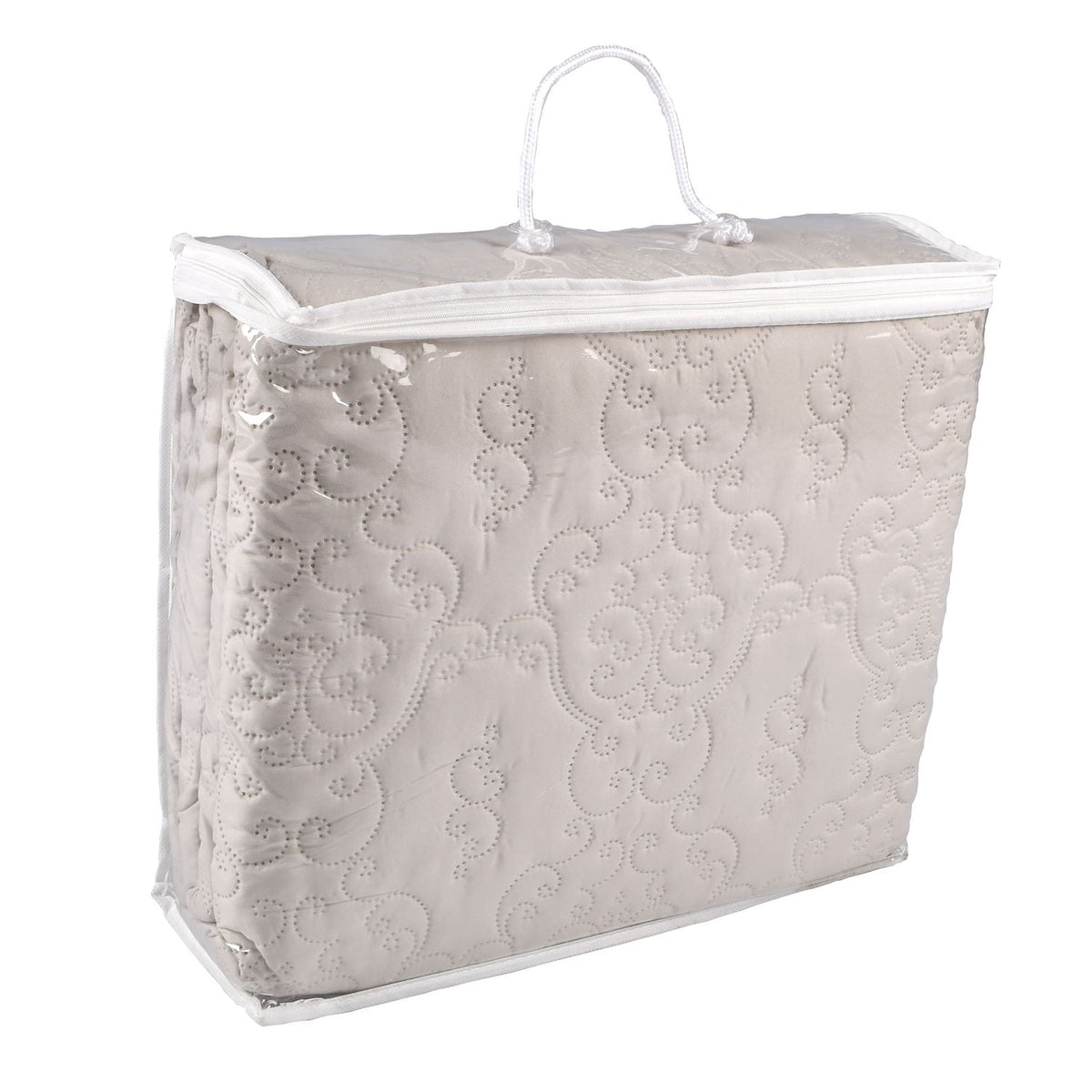 Cuvertură florală moale 240x260 cm, culoare crem (77290001)
