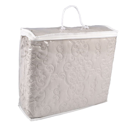 Cuvertură florală moale 240x260 cm, culoare crem (77290001)