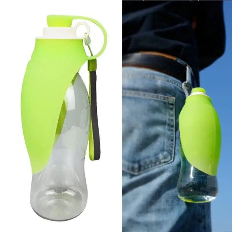 Sticlă de călătorie pentru animale, verde deschis (57680002)