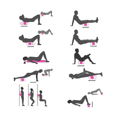 Role din spumă pentru yoga și fitness, verde (57270001)