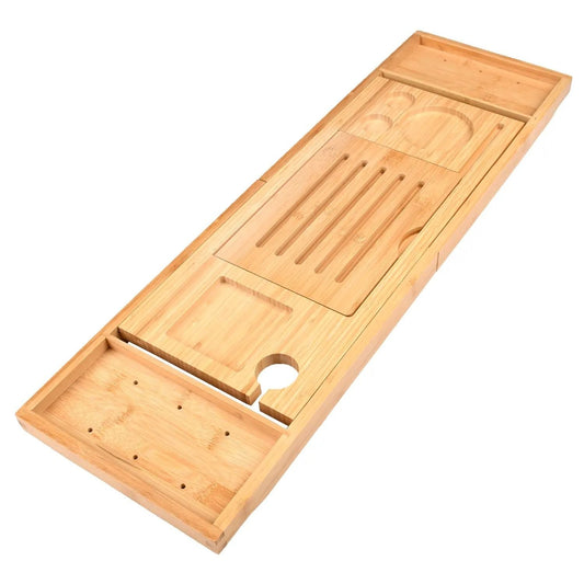 Raft de baie din bambus extensibil pentru cadă (8433)