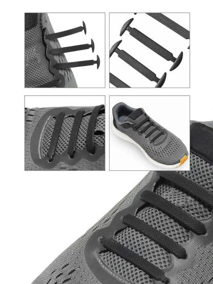 Șireturi Negre Elastice din Silicon (79560001)