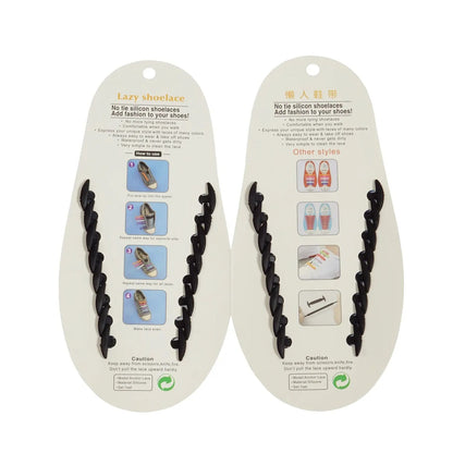 Șireturi Negre Elastice din Silicon (79560001)