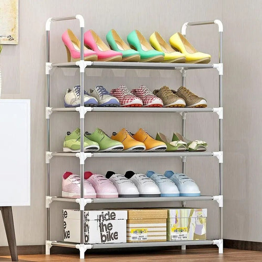 Raft pentru pantofi cu 5 niveluri, alb (5635)