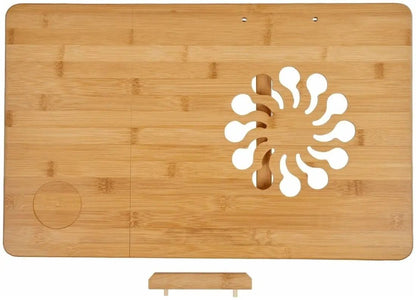 Măsuță pentru laptop cu ventilație, din lemn (8230)